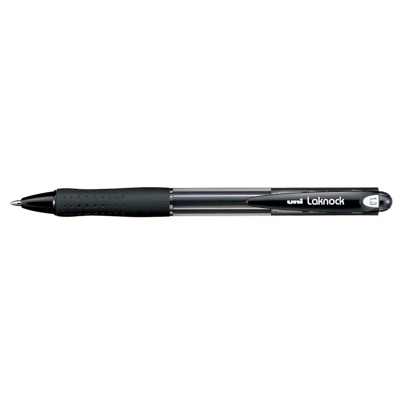 Stylo bille Uni-ball Laknock SN-100(10) noir 1mm - Lot de 12