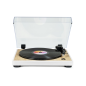 Platine vinyle préamplifiée Thomson TT301 - Fonction d'arrêt automatique - Couleur bois/blanc