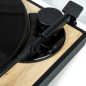 Platine vinyle préamplifiée Thomson TT301 - Fonction d'arrêt automatique - Couleur bois/blanc