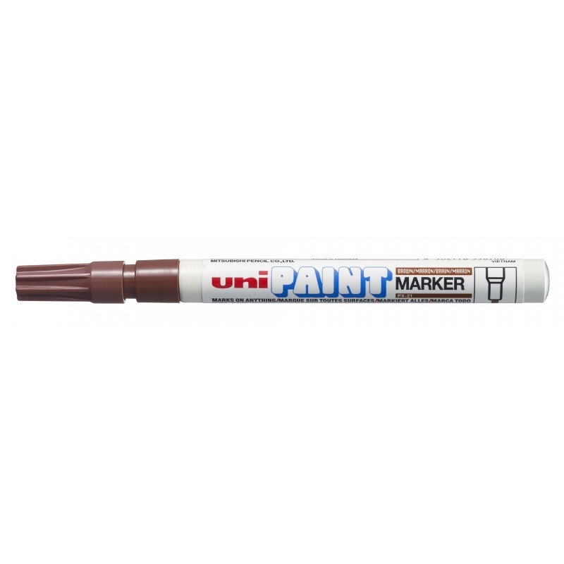 LOT de 12 Marqueur de peinture Uni-ball PX-21 - Marqueur de peinture - Pointe acrylique ogive 0,8-1,2 mm - Permanent sur toutes