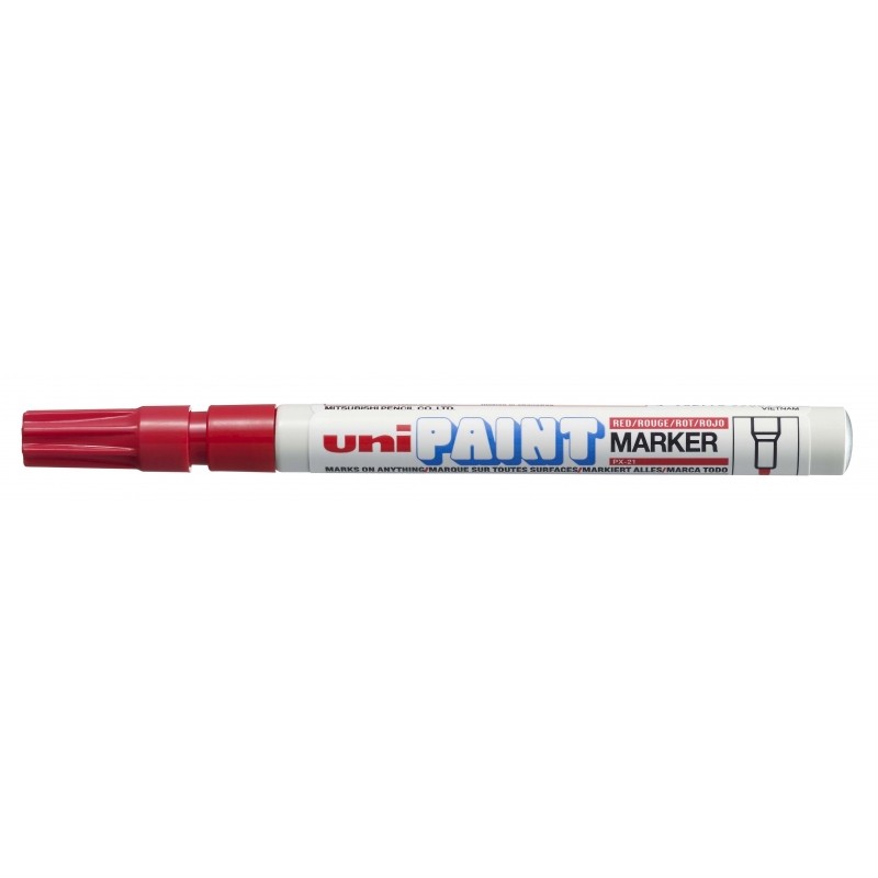 LOT de 12 Marqueur de peinture Uni-ball PX-21 - Marqueur de peinture - Pointe acrylique ogive 0,8-1,2 mm - Permanent sur toutes