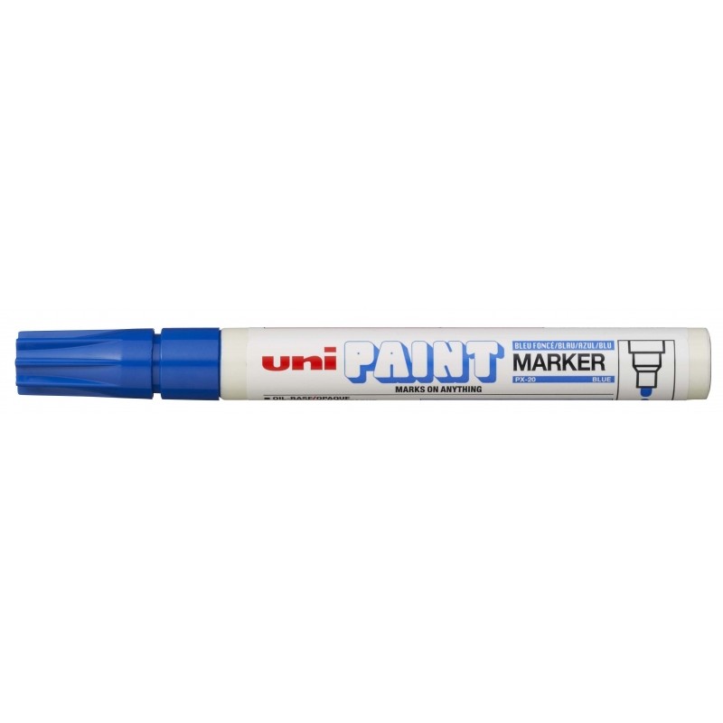 LOT de 12 Marqueur peinture Uni-ball PX-20 - Pointe acrylique ogive 2,2-2,8 mm - Permanent sur toutes les surfaces - Résistant