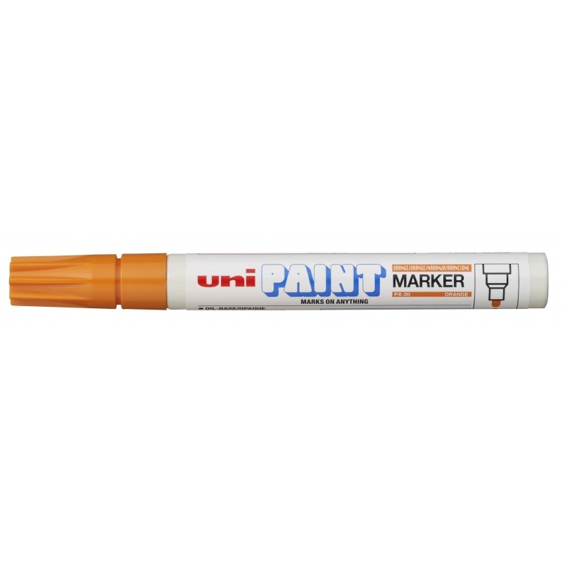 LOT de 12 Marqueur de peinture Uni-ball PX-20 - Marqueur de peinture - Pointe acrylique ogive 2,2-2,8 mm - Permanent sur toutes