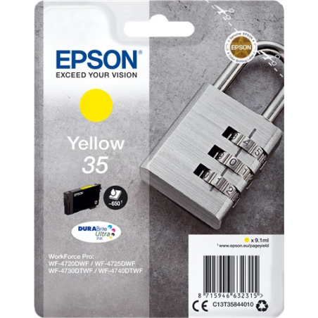 Epson cartouche encre 35 jaune pour impressions nettes et vives