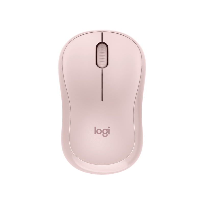 Souris Bluetooth silencieuse Logitech M240 - 3 boutons - Ambidextre - Rose