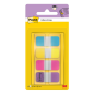 Distributeur d'index Post-It avec 40 marqueurs repositionnables - Forme rectangulaire - Couleurs assorties