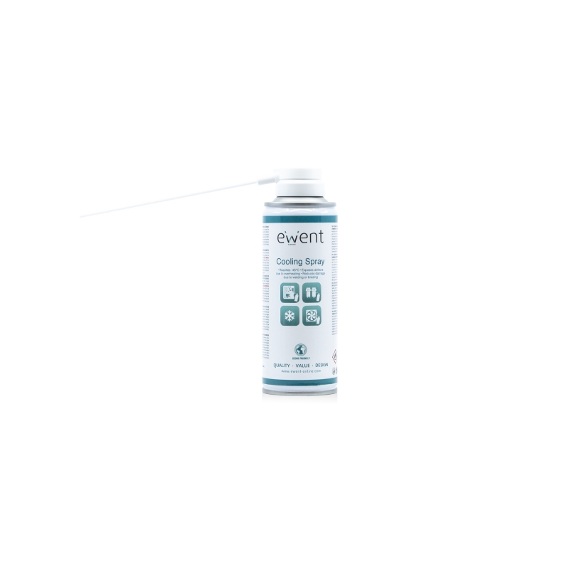 Spray de refroidissement Ewent - Détection de surchauffe - Nettoyage sans résidus - Incolore
