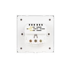 Rosace pour prise murale encastrée Nanocable - Type Schuko - 1 port USB-A QC 3.0, 1 port USB-C PD - 3,4 A - Blanc