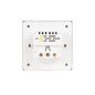 Rosace pour prise murale encastrée Nanocable - Type Schuko - 1 port USB-A QC 3.0, 1 port USB-C PD - 3,4 A - Blanc