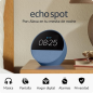 Enceinte connectée et réveil Amazon Echo Spot - Son puissant et intense - Alexa - Bleu