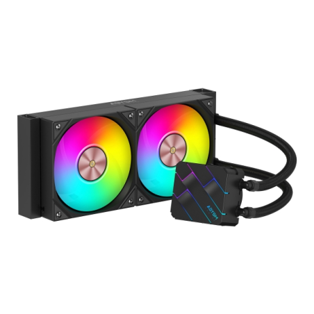 Kit de refroidissement liquide Abysm Oceanic TIDE 240 ARGB - 2 ventilateurs 120 mm - Éclairage ARGB - Pompe 2 500 tr/min