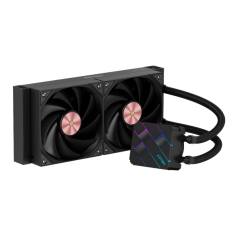 Kit de refroidissement liquide Abysm Oceanic TIDE 240 ARGB - 2 ventilateurs 120 mm - Éclairage ARGB - Pompe 2 500 tr/min