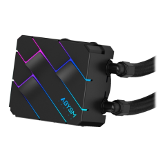 Kit de refroidissement liquide Abysm Oceanic TIDE 240 ARGB - 2 ventilateurs 120 mm - Éclairage ARGB - Pompe 2 500 tr/min