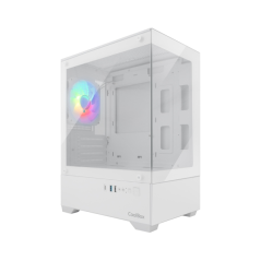 Boîtier Coolbox GM200 Vision Lite Mini Tour Micro ATX/Mini-ITX - Panneaux avant et latéraux en verre trempé - Compatible