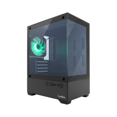 Boîtier Coolbox GM200 Vision Lite Mini Tour Micro ATX/Mini-ITX - Panneaux avant et latéraux en verre trempé - Compatible