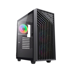 Boîtier tour Coolbox GA300 GridLine ATX, Micro ATX, Mini-ITX - Côtés en verre trempé - Disque dur 2,5" et 3,5" - USB-A 3.0