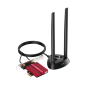 Adaptateur réseau Wi-Fi 7 PCIe tribande Cudy BE9300 - Bluetooth 5.4 - Dissipateur thermique - Base d'antenne aimantée