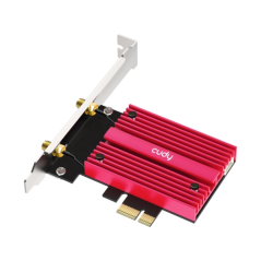 Adaptateur réseau Wi-Fi 7 PCIe tribande Cudy BE9300 - Bluetooth 5.4 - Dissipateur thermique - Base d'antenne aimantée