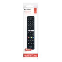 Télécommande Metronic compatible avec les téléviseurs Thomson TV TCL - Noir
