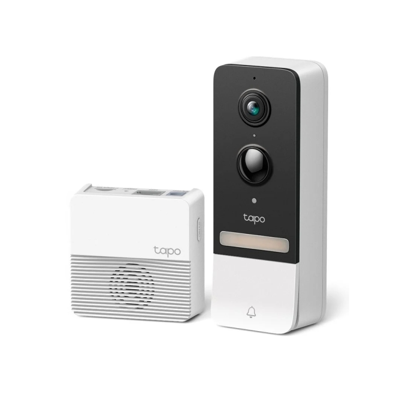 Sonnette intelligente TP-Link Tapo D230S1 avec vidéo 2K 5MP - Vision nocturne - Angle de vision de 160º - Batterie longue durée