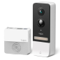 Sonnette intelligente TP-Link Tapo D230S1 avec vidéo 2K 5MP - Vision nocturne - Angle de vision de 160º - Batterie longue durée