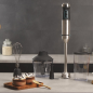 Mixeur plongeant Cecotec Power TitanBlack 1500 XL CreamandCrush - 1500 W - Lames en titane - Couvercle anti-éclaboussures