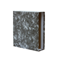 Couverture de classeur Bismark AZ - Carton doublé - Noir moucheté