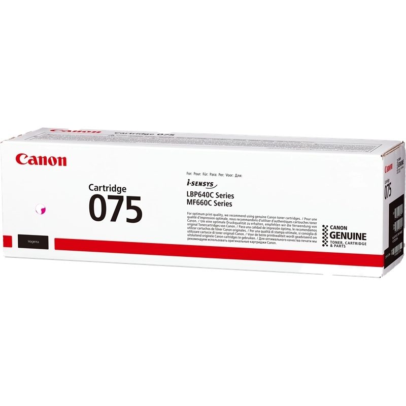 Cartouche toner Canon 075 magenta d'origine 6363C002