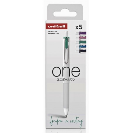 ✅ Uni-ball UMN-S-07 Lot de 5 Stylos à Encre Gel - Pointe Bille 0,7 mm - Écriture Ultra Fluide - Prise en Main en stock