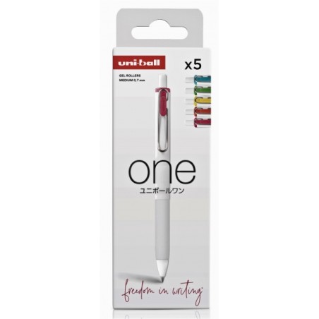 ✅ Uni-ball UMN-S-07 Lot de 5 Stylos à Encre Liquide - Pointe Bille 0,7 mm - Écriture Ultra Fluide - Prise en M en stock