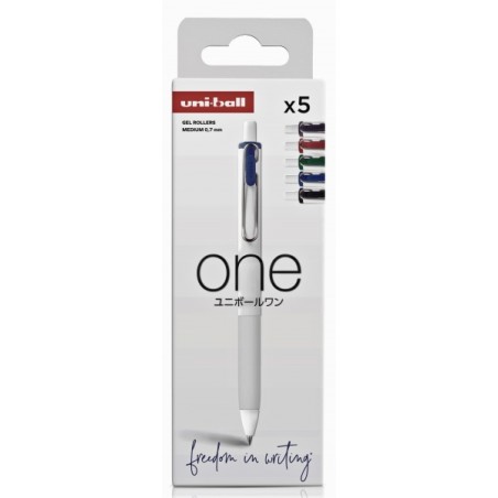 ✅ Uni-ball UMN-S-07 Lot de 5 Stylos à Encre Gel - Pointe Bille 0,7 mm - Écriture Ultra Fluide - Prise en Main en stock