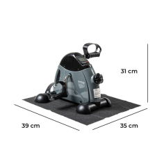 Pédalier d'exercice stationnaire Innovagoods Velora 2100 pour les jambes et les bras - Compteur LCD numérique - Résistance