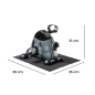 Pédalier d'exercice stationnaire Innovagoods Velora 2100 pour les jambes et les bras - Compteur LCD numérique - Résistance