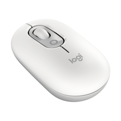 Souris sans fil Logitech POP 1000 dpi - 4 boutons - Multi-appareils - Blanc cassé