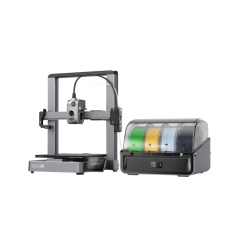 Imprimante 3D Creality Hi Combo Open + unité CFS - Volume 26 x 26 x 30 cm - Calibrage automatique - Extrudeuse multifonctionnell