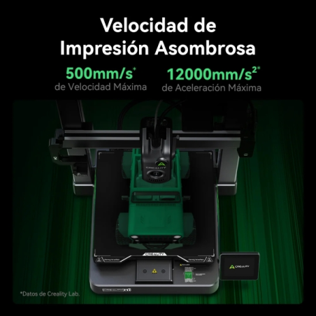 Imprimante 3D Creality Hi Combo Open + unité CFS - Volume 26 x 26 x 30 cm - Calibrage automatique - Extrudeuse multifonctionnell