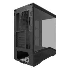 Boîtier tour Abysm Arian Frame A400 noir pour cartes mères ATX, ITX et Micro ATX - Panneaux latéraux et avant en verre trempé