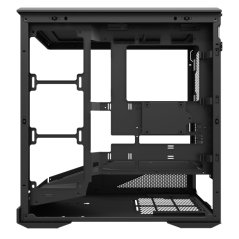 Boîtier tour Abysm Arian Frame A400 noir pour cartes mères ATX, ITX et Micro ATX - Panneaux latéraux et avant en verre trempé