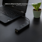 Adaptateur réseau Nanocable USB 3.0 vers Gigabit Ethernet 10/100/1000 Mbps - Hub 3xUSB-A 3.0 - 15 cm - Noir