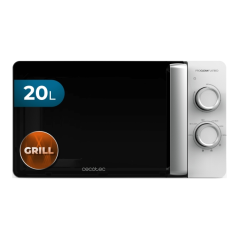 Micro-ondes à plat Cecotec Proclean 3110 sans plateau tournant - Puissance 700 W - Capacité 20 L - Grill 800 W - Revêtement