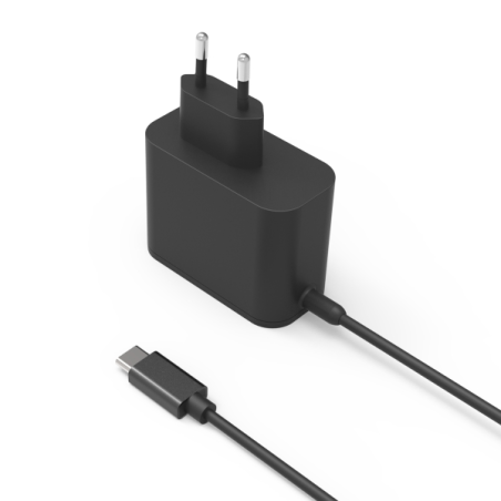 Chargeur universel pour ordinateur portable Coolbox 65 W USB-C - Compatible QC3.0 - Technologie GaN - Câble de 1,20 m
