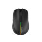 Souris gaming sans fil Coolbox W01 1600 dpi - 6 boutons - Éclairage RGB - Noir