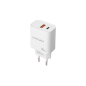 Chargeur Mural Nanocable USB-C/PD + USB-A/QC 30W - Blanc