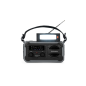 Radio solaire portable Thomson SOS - AM/FM - Batterie 8000 mAh - Lampe torche d'urgence - 3 modes de charge - Fonction