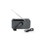 Radio solaire portable Thomson SOS - AM/FM - Batterie 8000 mAh - Lampe torche d'urgence - 3 modes de charge - Fonction