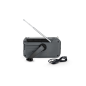 Radio solaire portable Thomson SOS - AM/FM - Batterie 8000 mAh - Lampe torche d'urgence - 3 modes de charge - Fonction