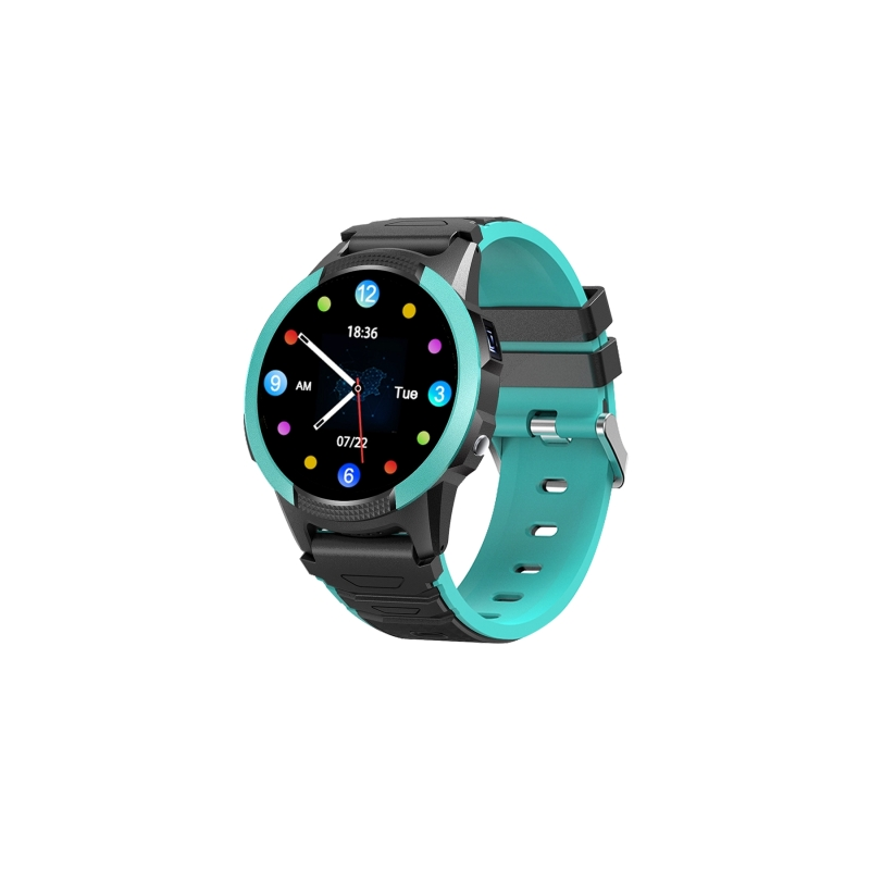 Montre connectée Savefamily Slim pour enfants avec GPS et appels – IPX7 – Caméra latérale – Écran IPS 1,28" – Verte