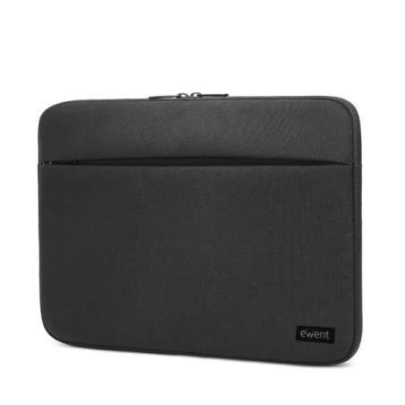 Housse Ewent pour ordinateur portable jusqu'à 14,1" - Polyester - Compartiment supplémentaire - Noir