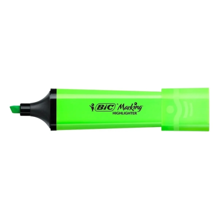 Lot de 6 surligneurs fluorescents Bic Marking Marking - Pointe biseautée - Largeur de trait : 1,20 à 4,60 mm - Encre à base