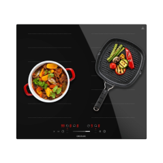 Plaque de cuisson à induction encastrable Cecotec Bolero Squad I 4001 Flex - 7200 W - Verrouillage de sécurité - Minuteur